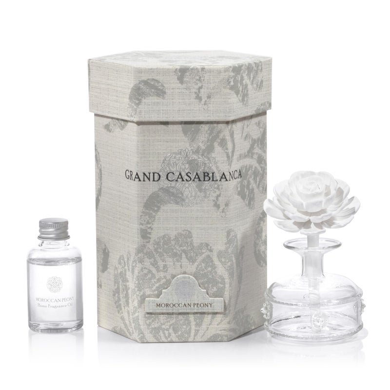 Zodax - Grand Casablanca Mini Porcelain Diffuser - Peony - Image 1